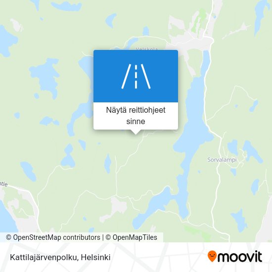 Kattilajärvenpolku kartta