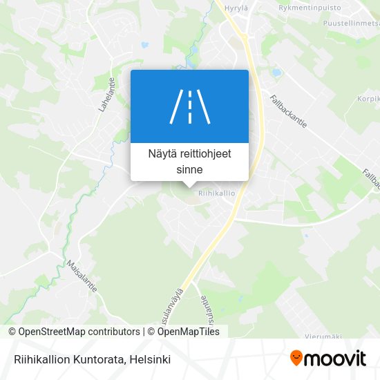 Riihikallion Kuntorata kartta