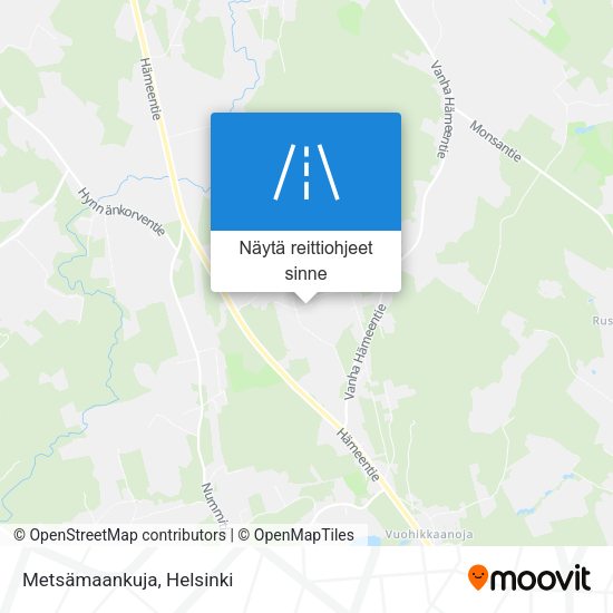 Metsämaankuja kartta