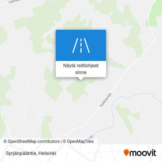 Syrjänpääntie kartta