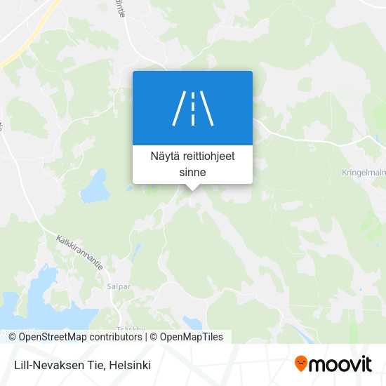 Lill-Nevaksen Tie kartta