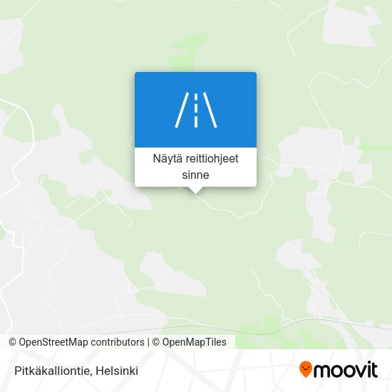 Pitkäkalliontie kartta