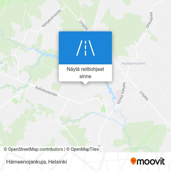 Hämeenojankuja kartta