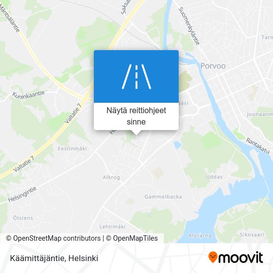 Käämittäjäntie kartta