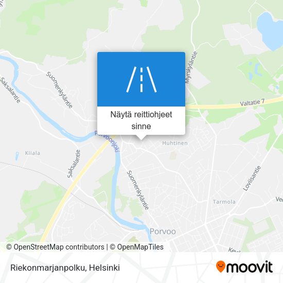Riekonmarjanpolku kartta