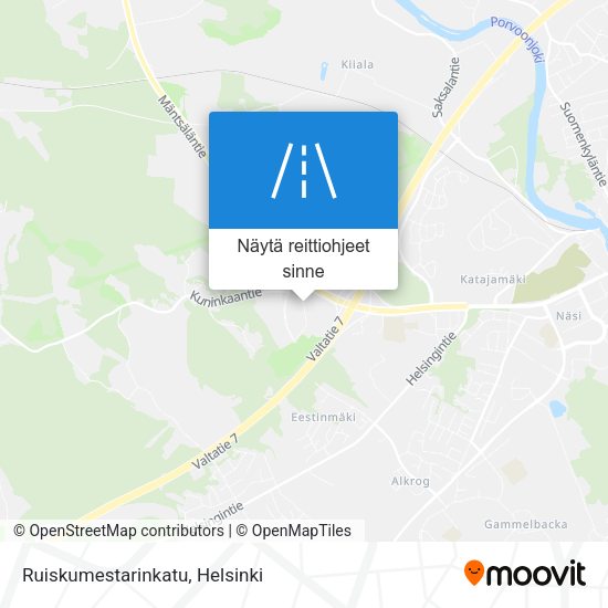Ruiskumestarinkatu kartta