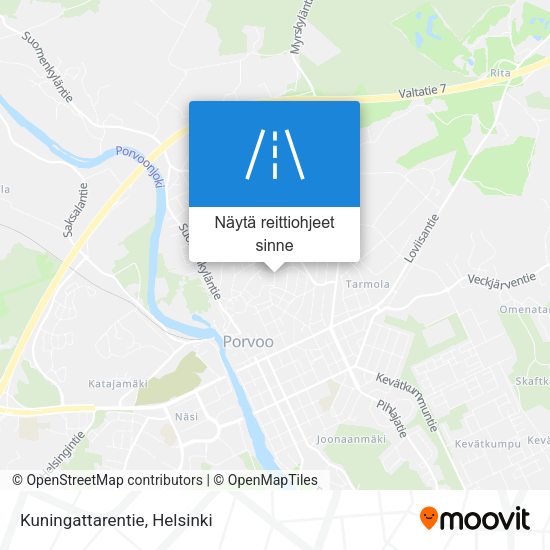 Kuningattarentie kartta