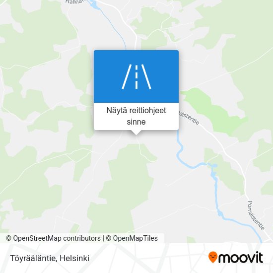 Töyrääläntie kartta