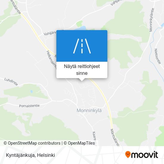 Kyntäjänkuja kartta