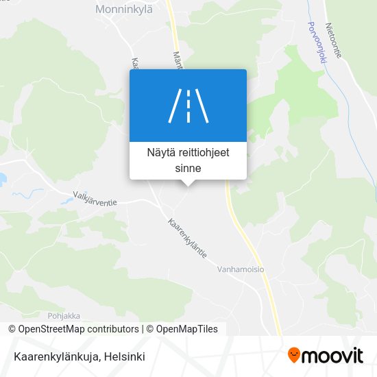 Kaarenkylänkuja kartta