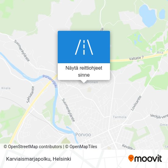 Karviaismarjapolku kartta