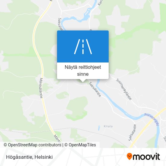 Högåsantie kartta