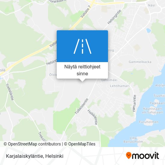 Karjalaiskyläntie kartta