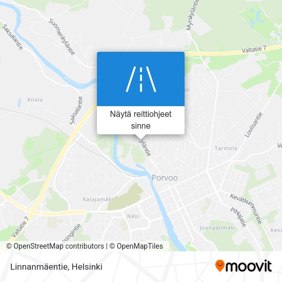 Linnanmäentie kartta