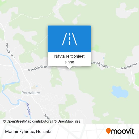 Monninkyläntie kartta