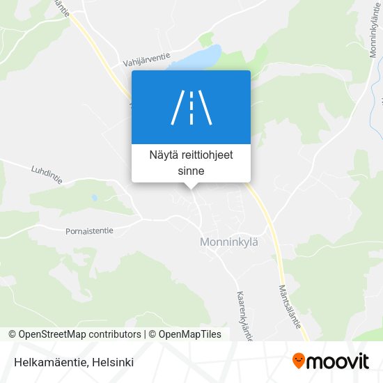 Helkamäentie kartta