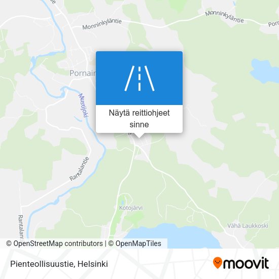 Pienteollisuustie kartta