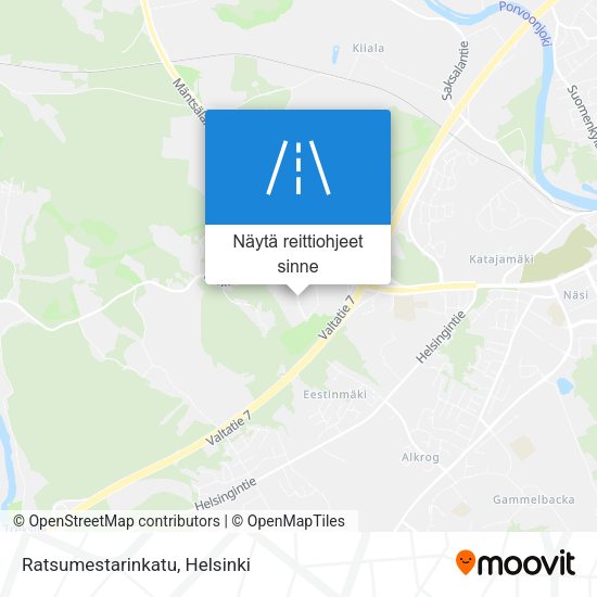 Ratsumestarinkatu kartta