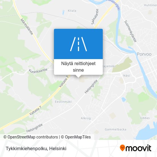 Tykkimkiehenpolku kartta