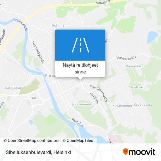 Sibeliuksenbulevardi kartta