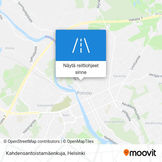 Kahdensantoistamäenkuja kartta