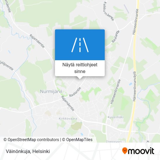 Väinönkuja kartta