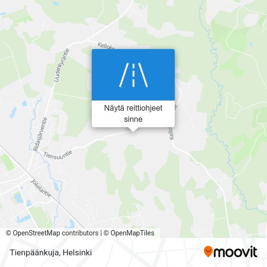 Tienpäänkuja kartta
