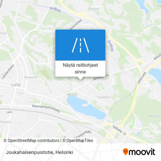 Joukahaisenpuistotie kartta