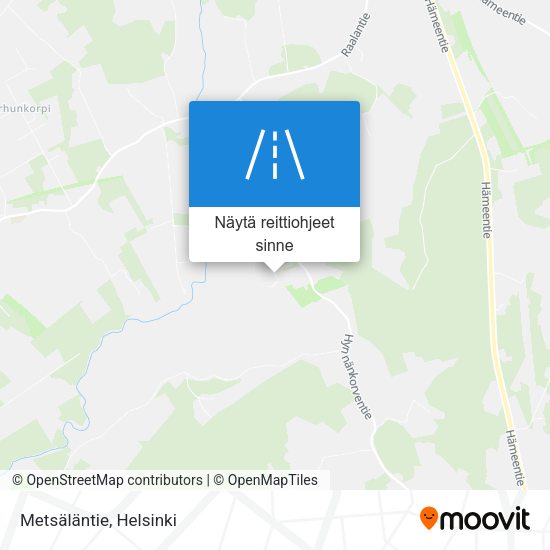 Metsäläntie kartta