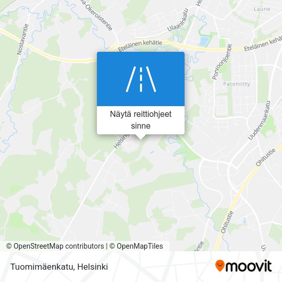 Tuomimäenkatu kartta