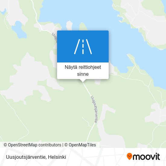 Uusjoutsjärventie kartta