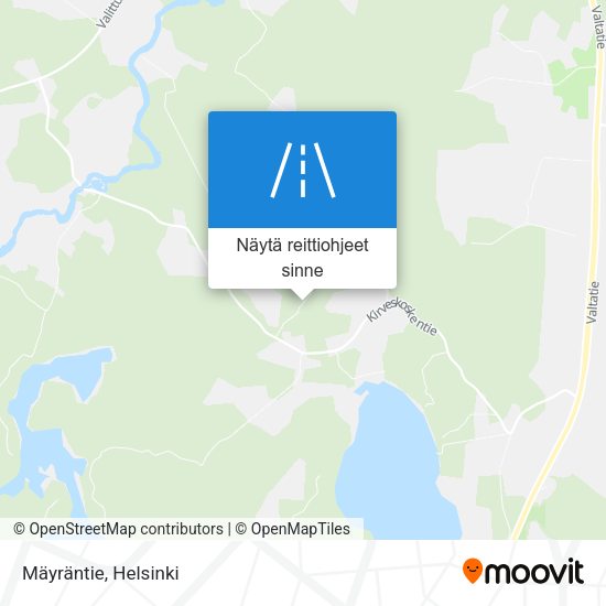 Mäyräntie kartta