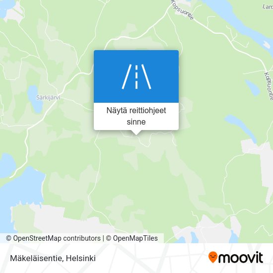 Mäkeläisentie kartta