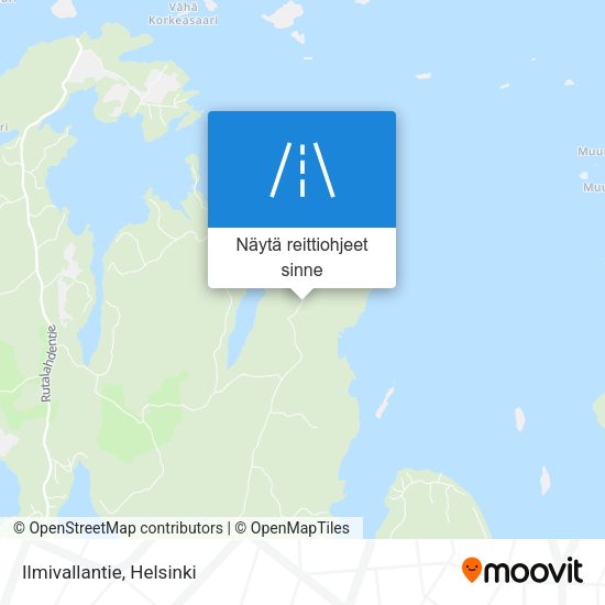 Ilmivallantie kartta