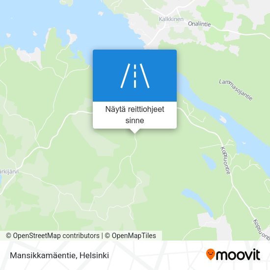 Mansikkamäentie kartta