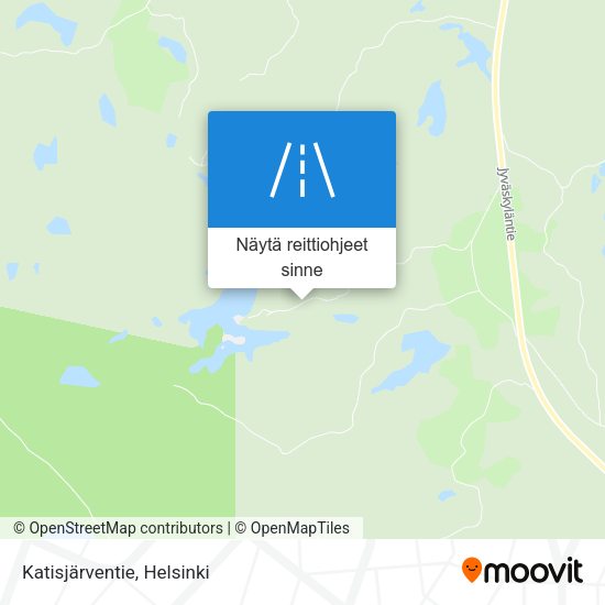 Katisjärventie kartta