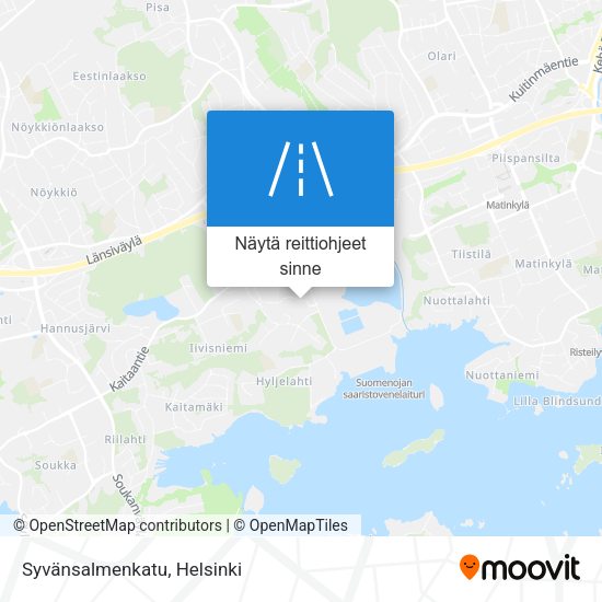 Syvänsalmenkatu kartta