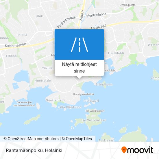 Rantamäenpolku kartta