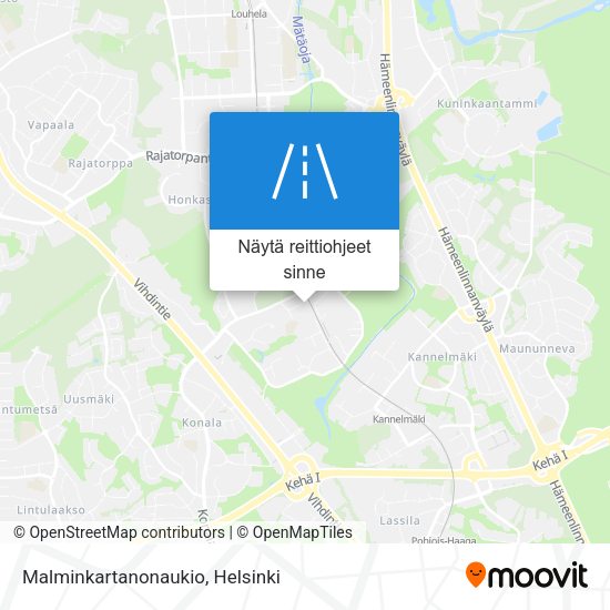 Malminkartanonaukio kartta
