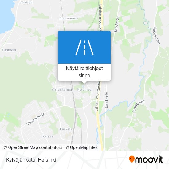 Kylväjänkatu kartta