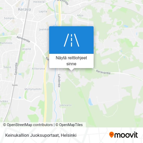 Keinukallion Juoksuportaat kartta