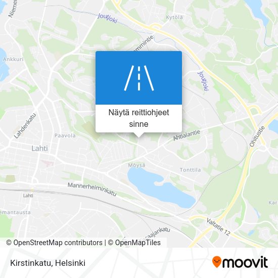 Kirstinkatu kartta