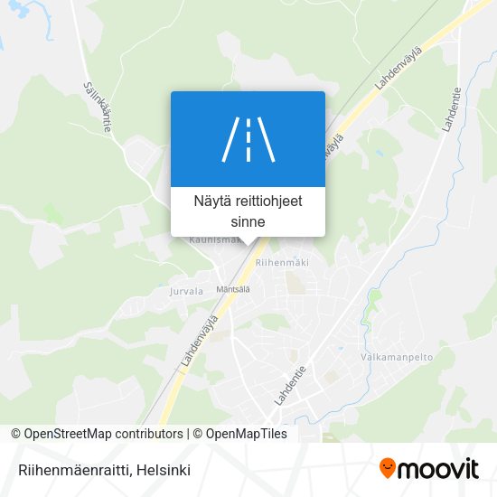 Riihenmäenraitti kartta