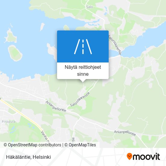 Häkäläntie kartta
