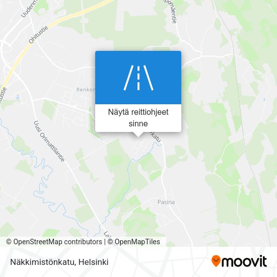 Näkkimistönkatu kartta