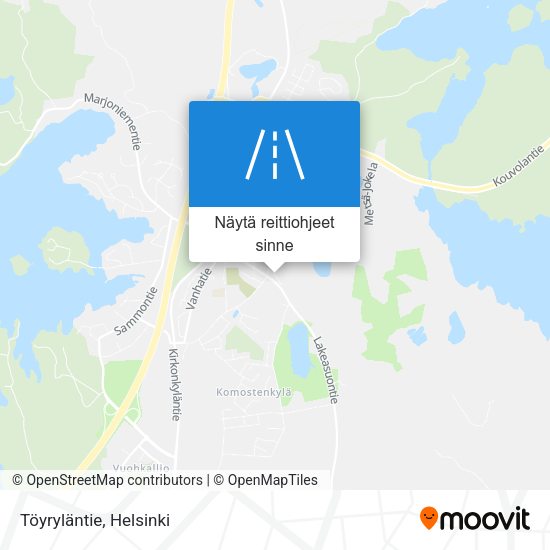 Töyryläntie kartta