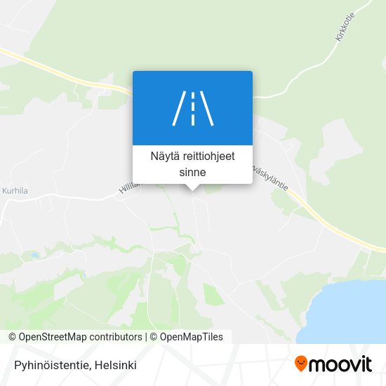 Pyhinöistentie kartta