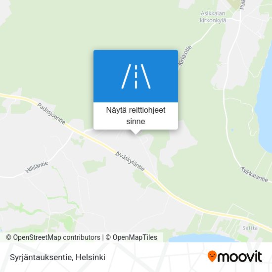 Syrjäntauksentie kartta