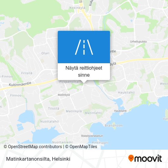 Matinkartanonsilta kartta