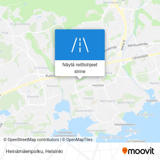 Heinämäenpolku kartta